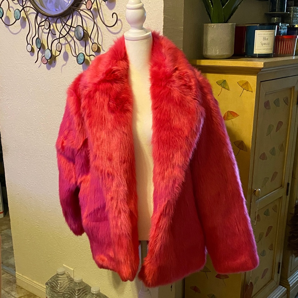 MICHAEL Michael Kors Hot Pink Teddy Jacket
